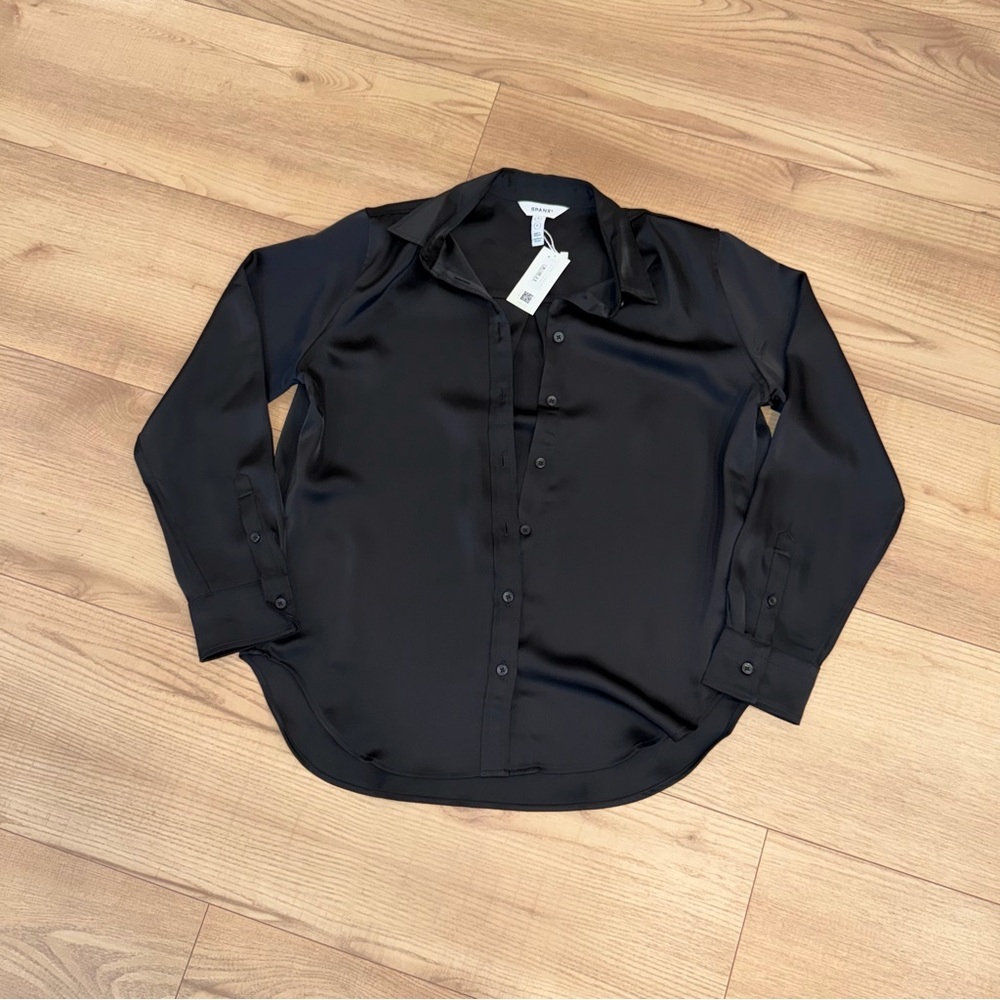 SPANX Men's Black Button Down Shirt